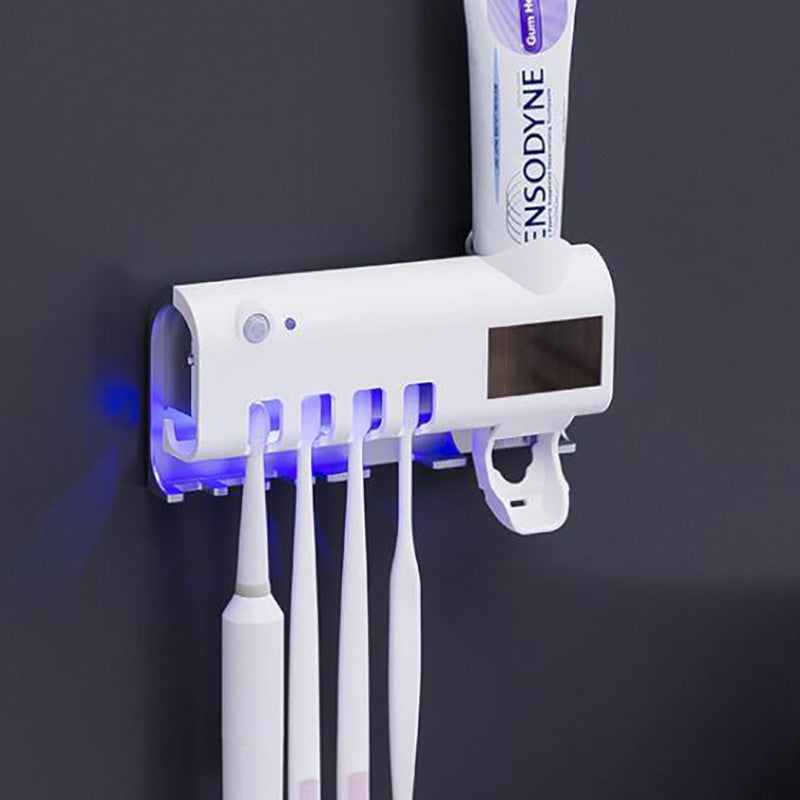 Stérilisateur de Brosse à Dents UV Intelligent + Distributeur Automatique de Dentifrice
