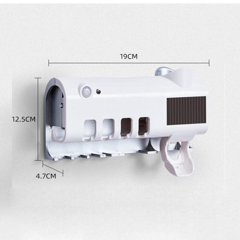 Stérilisateur de Brosse à Dents UV Intelligent + Distributeur Automatique de Dentifrice